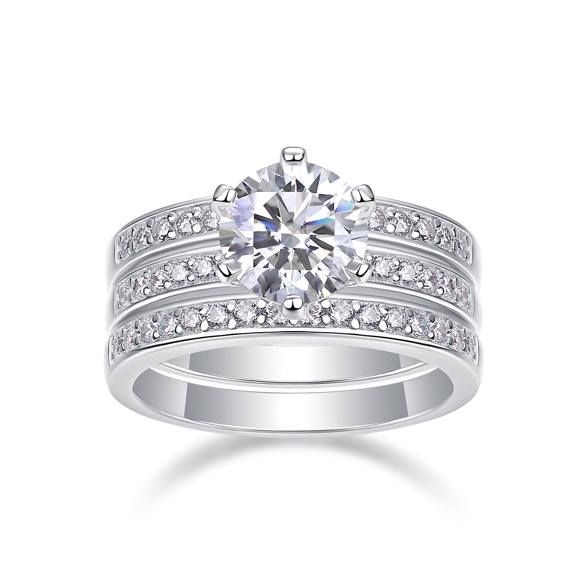 Noir | Mistress Solitaire | Prsten | Set | 2 ct