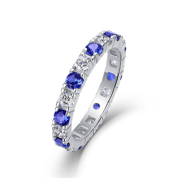 Noir | Sapphire Nocturne | Prsten | 10 Moissanite | 10 Sapphire