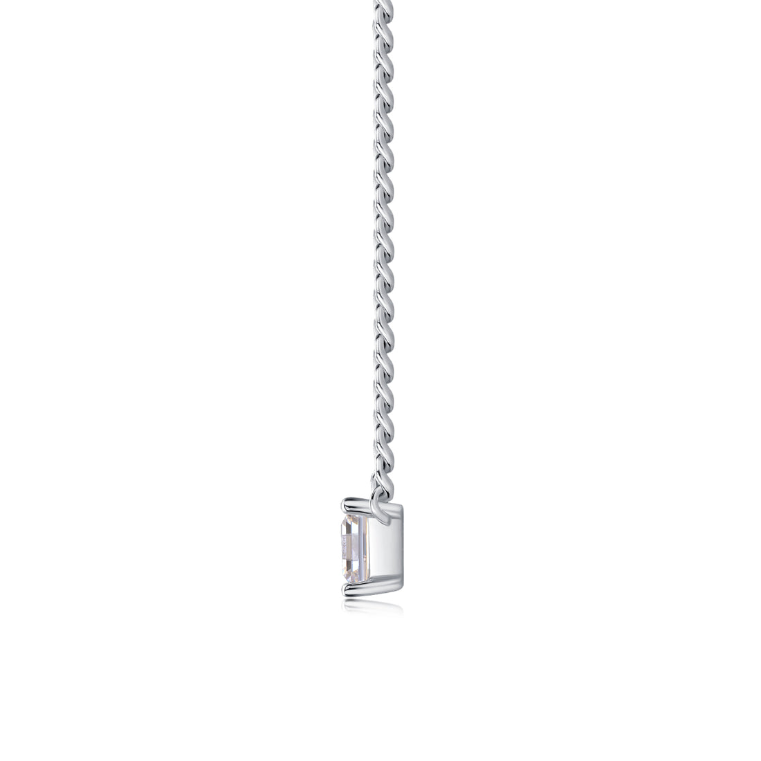 Chain of Rhapsody Lumière Moissanite ogrlica – princess cut
