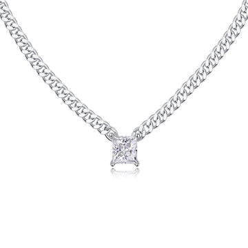 Chain of Rhapsody Lumière Moissanite ogrlica – princess cut
