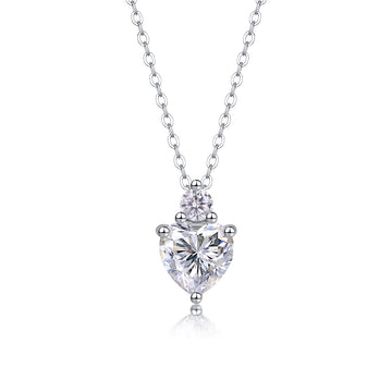 Lumière Heartbeat Moissanite ogrlica – prednji pogled
