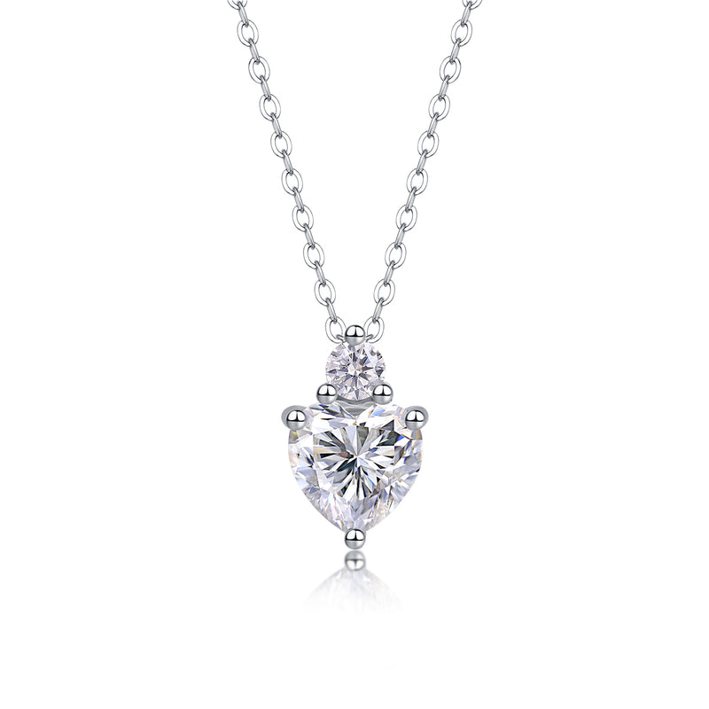 Lumière Heartbeat Moissanite ogrlica – prednji pogled
