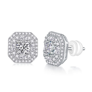 Detalj dizajna Miss Luxoria minđuša 0.5 ct Moissanite