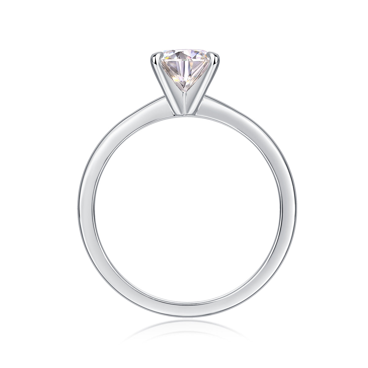 Bijoux de Lumiere Solitaire  Prsten - 1ct Moissanite 