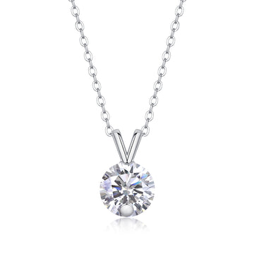 Prestige Lumière Moissanite ogrlica 2ct – prednji pogled