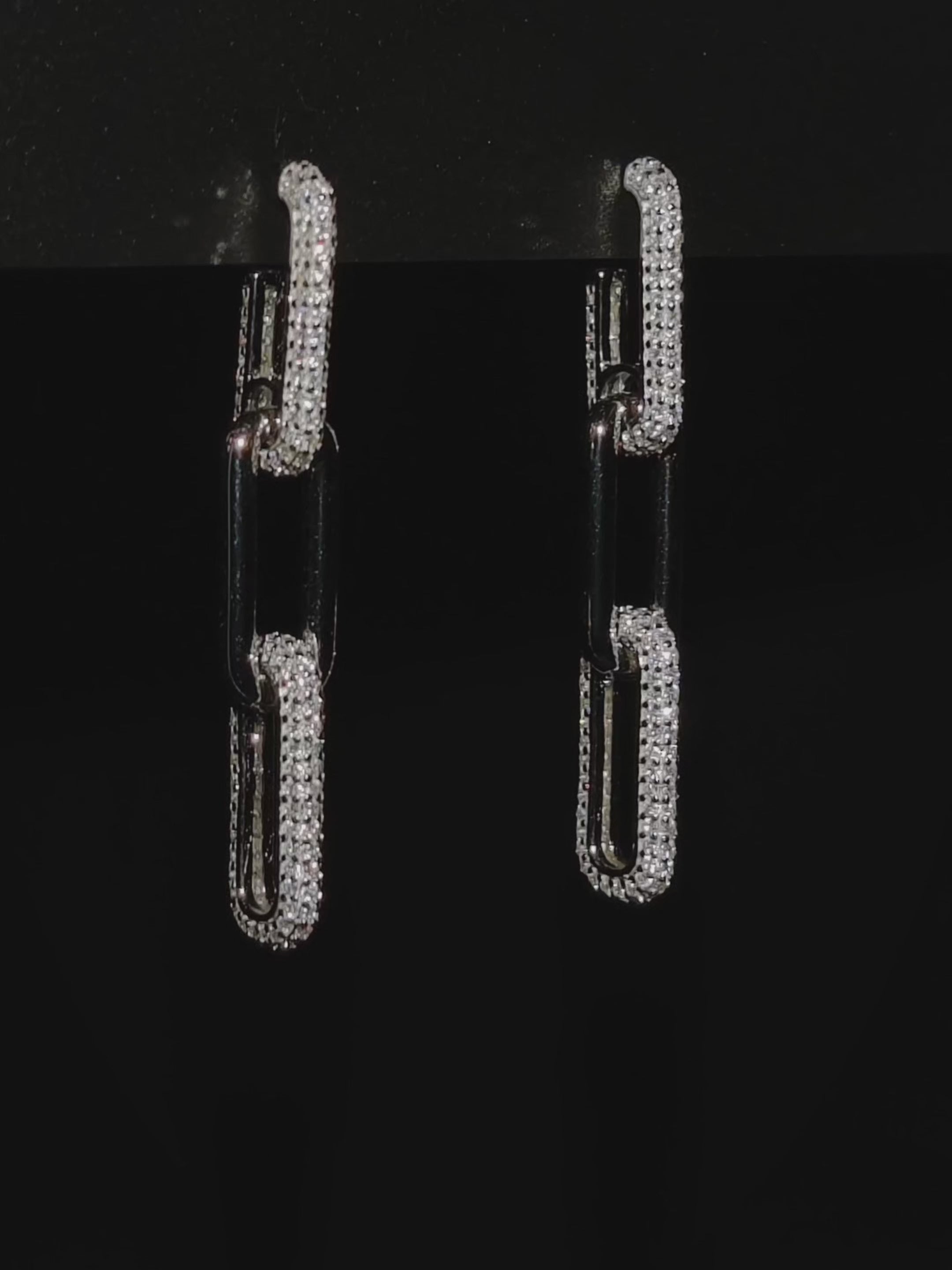 Bonded Noir | Moissanite minđuše | 412 Moissanite
