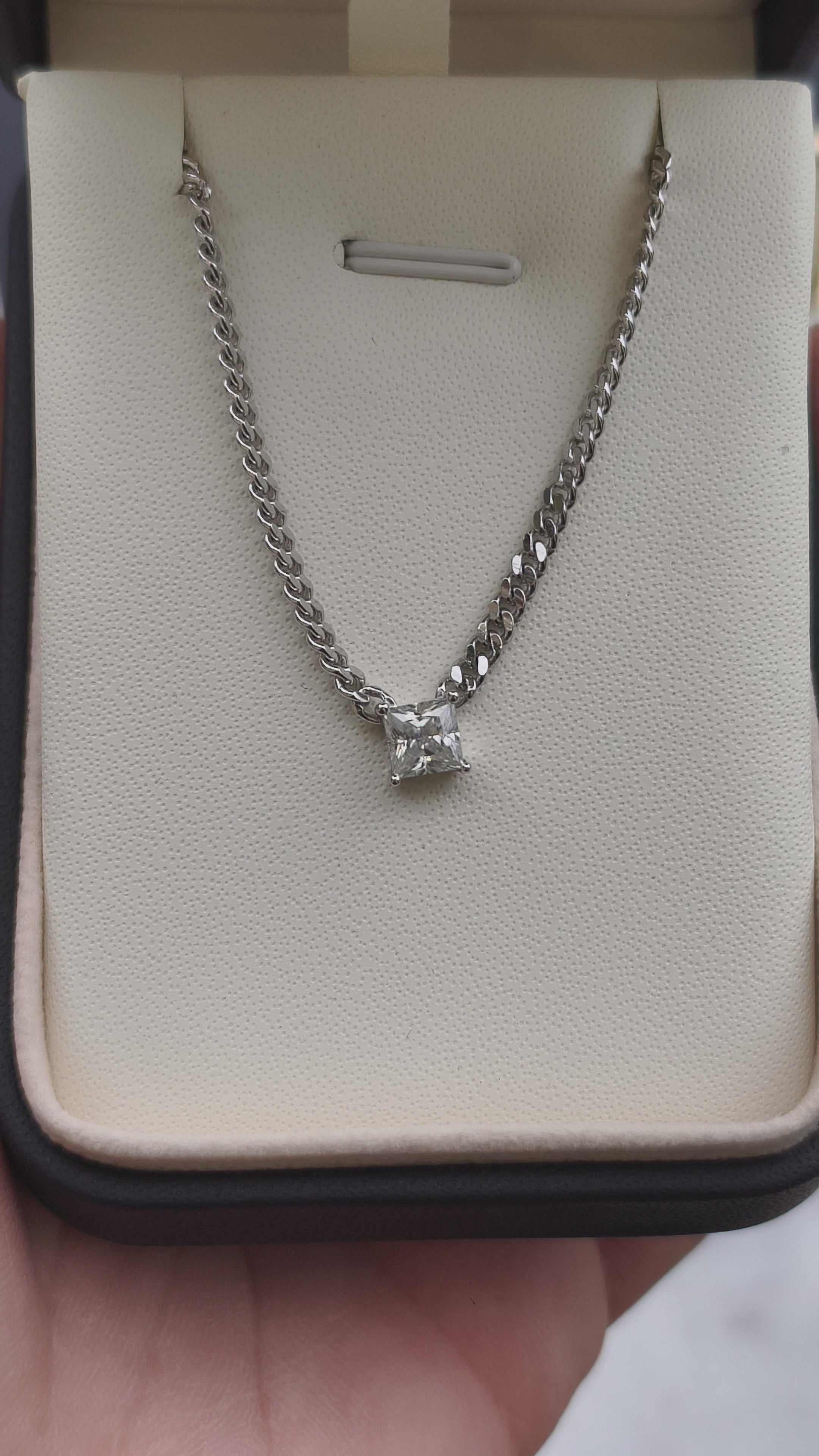 Chain of Rhapsody Lumière | Moissanite ogrlica | 1ct