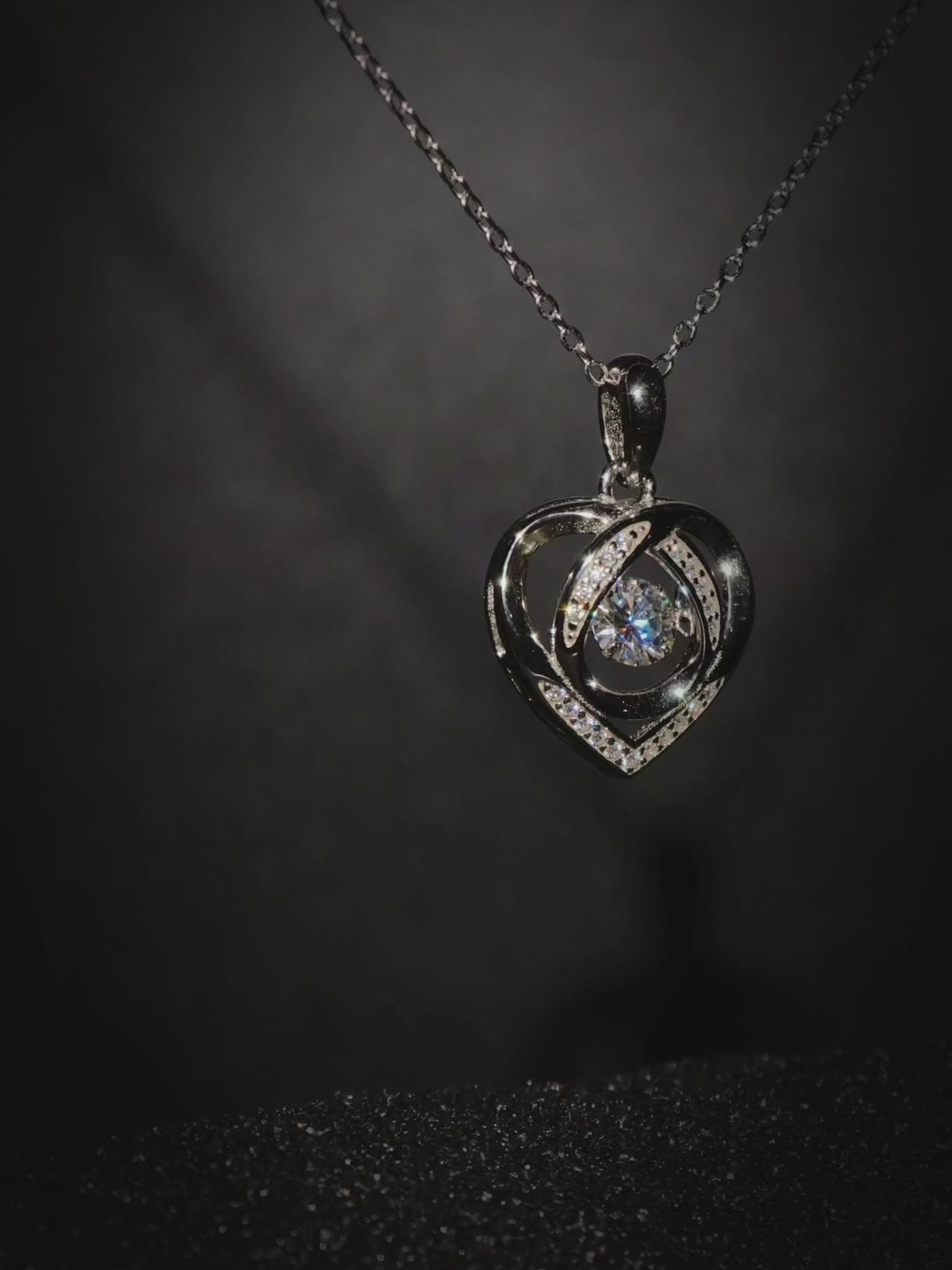 Aurora Borealis Lumière | Moissanite ogrlica | 0.5ct