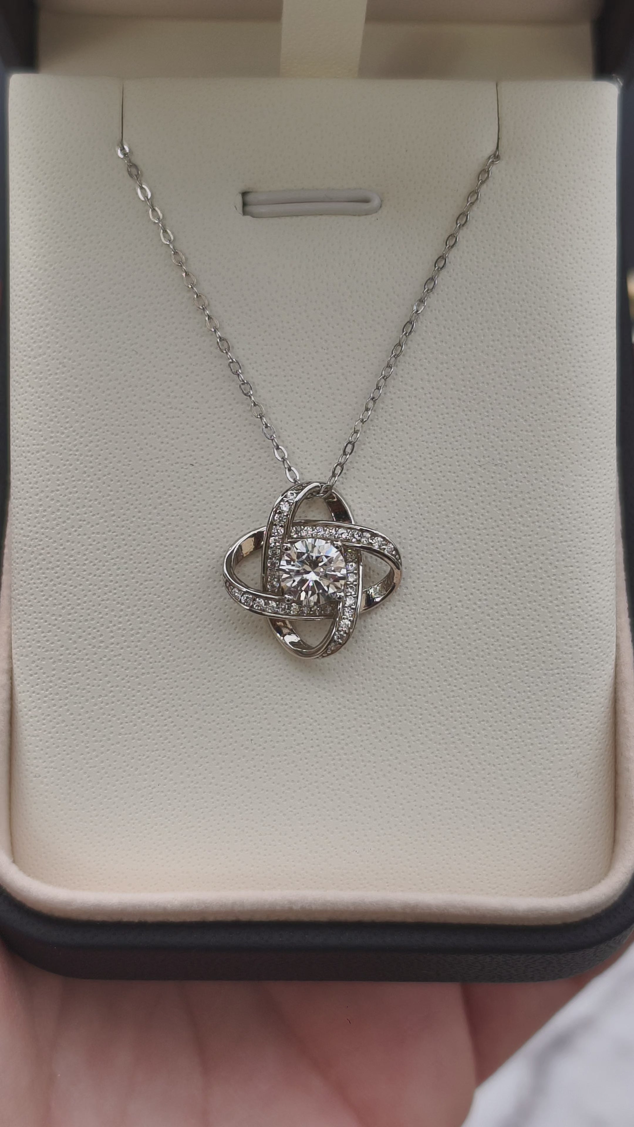 Echo of Eternity Lumière | Moissanite ogrlica | 1 ct