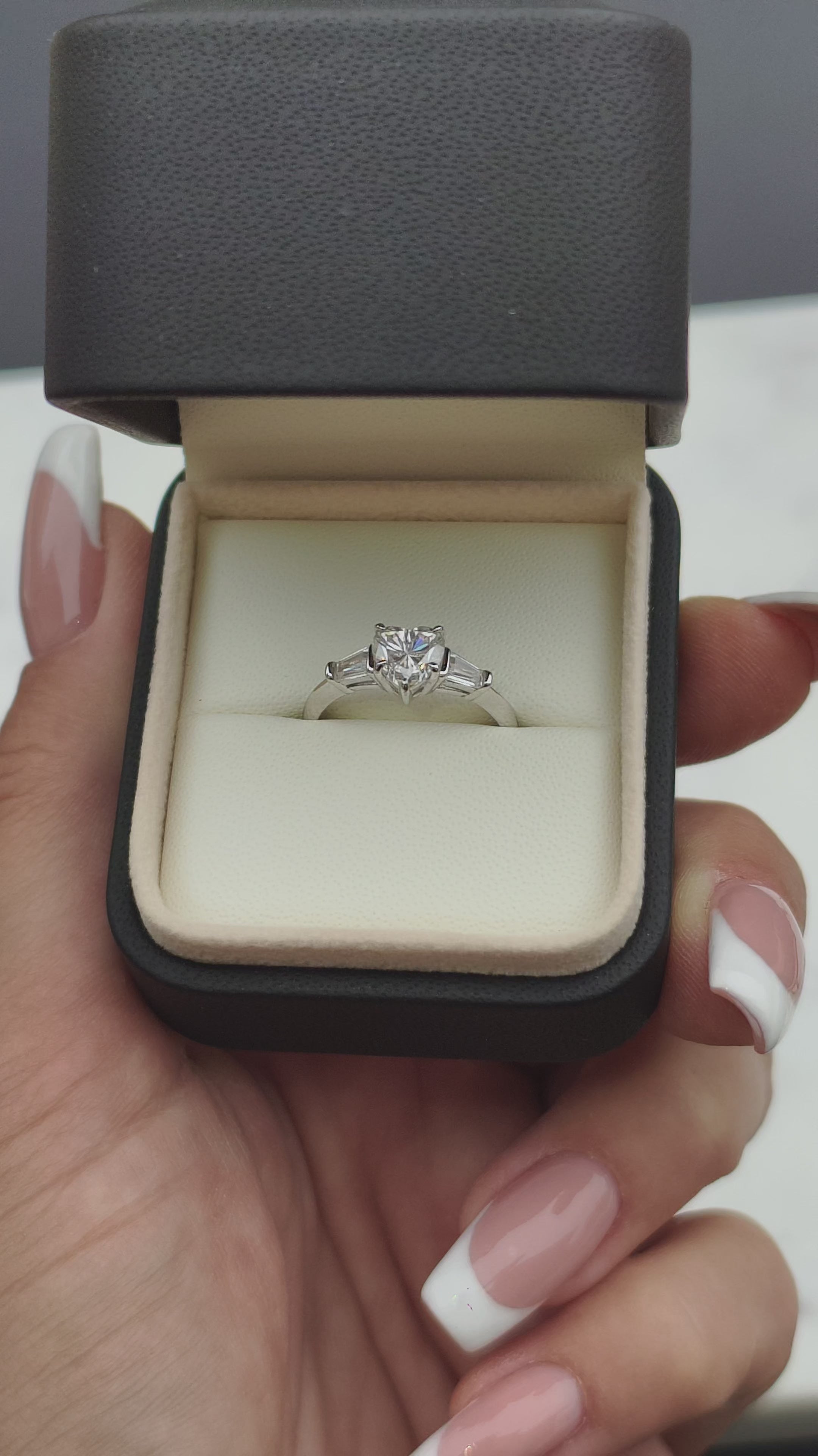 Lumière Heartbeat | Moissanite prsten | 1ct