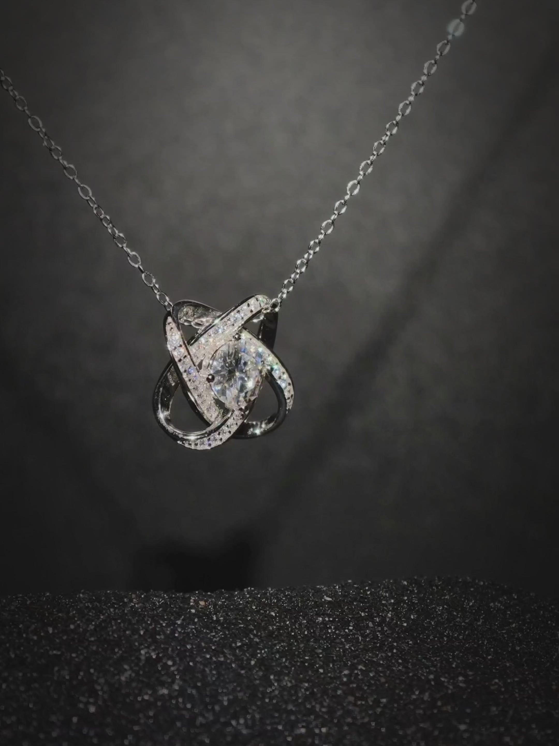 Echo of Eternity Lumière | Moissanite ogrlica | 1 ct