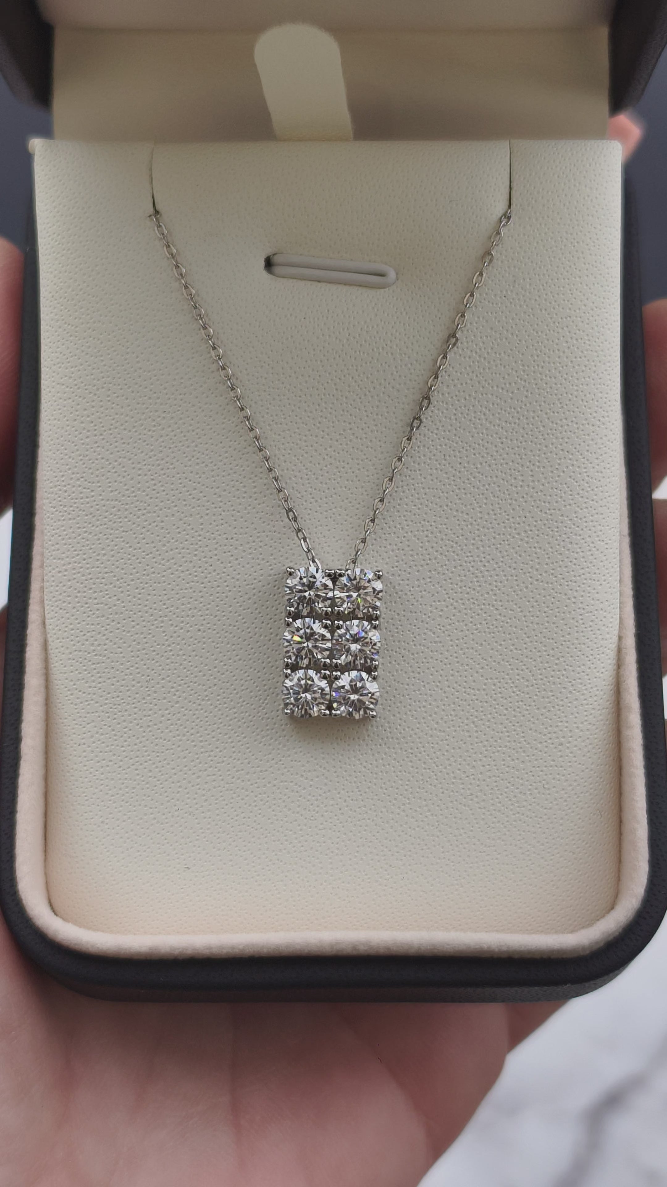 Harmony Luxe Lumière | Moissanite ogrlica | 6 Moissanite