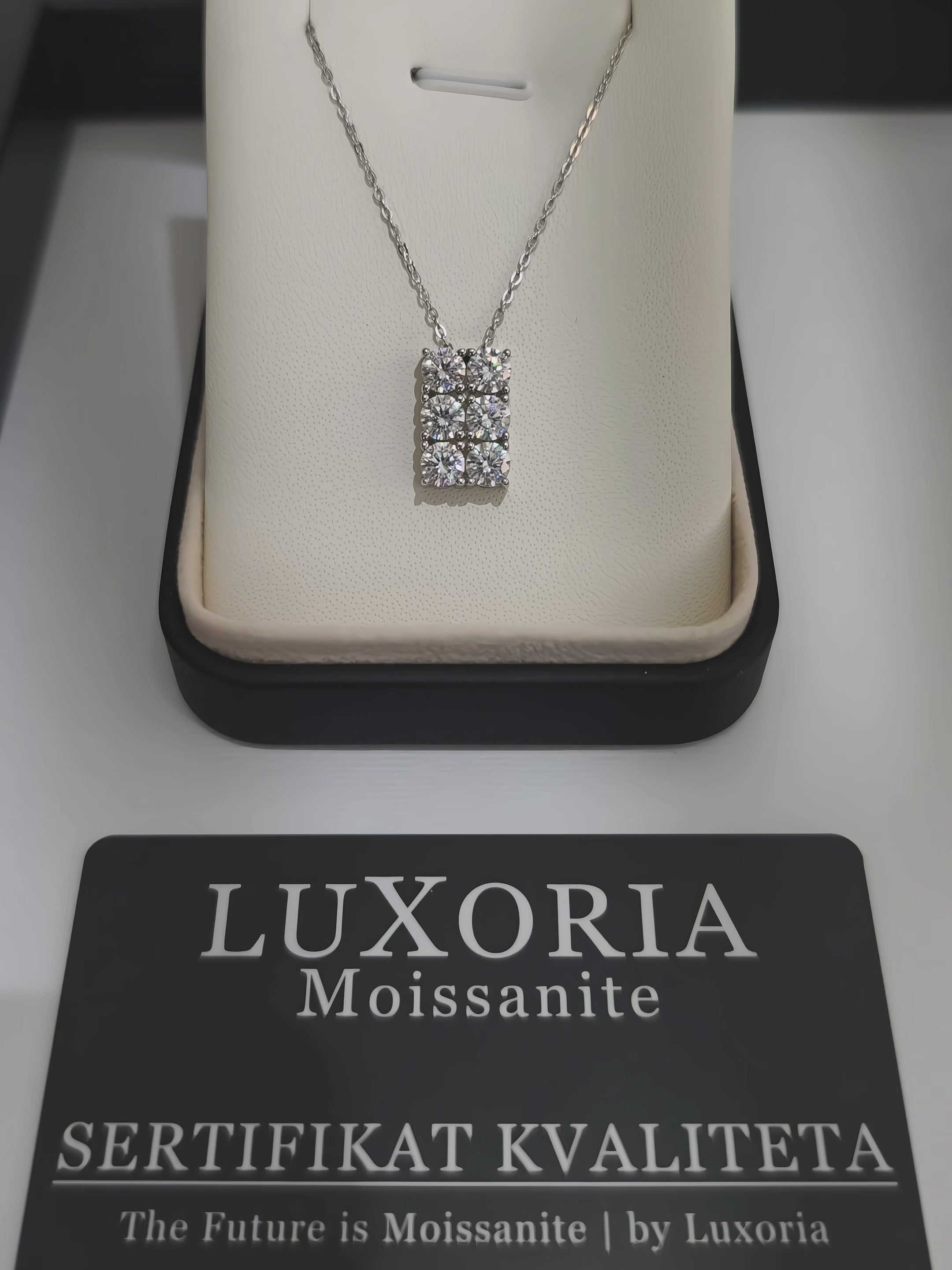 Harmony Luxe Lumière | Moissanite ogrlica | 6 Moissanite