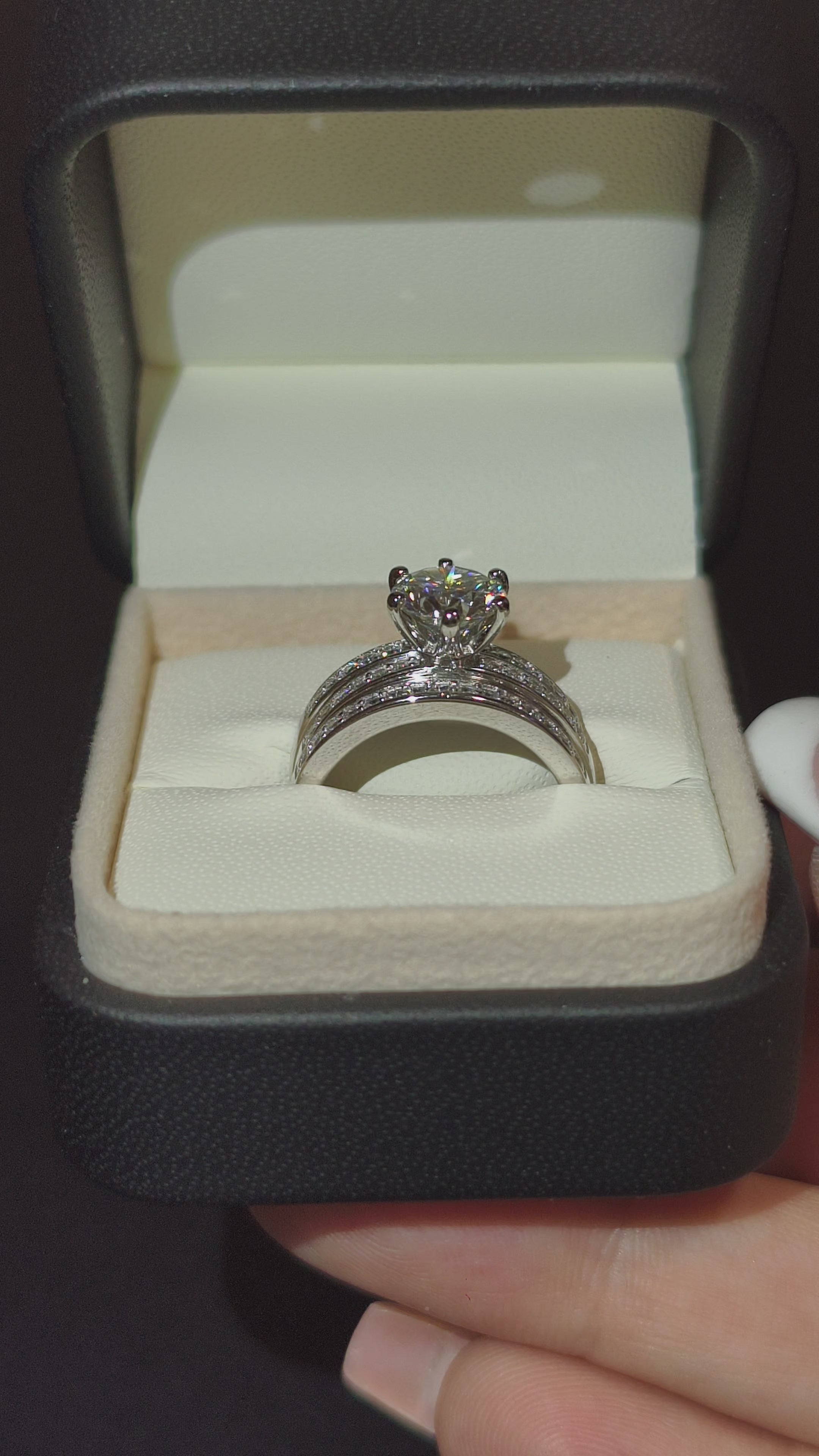 Noir | Mistress Solitaire | Prsten | Set | 2 ct