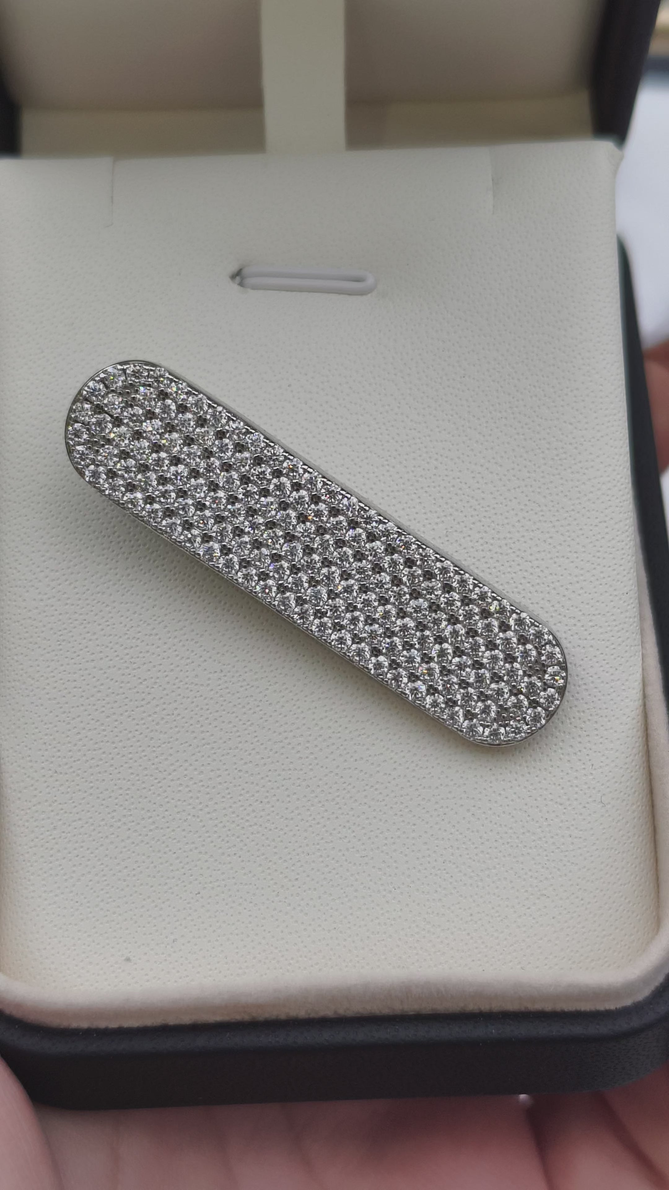 Adeline Haute Couture Noir | Moissanite ukras za kosu | 142 Moissanite