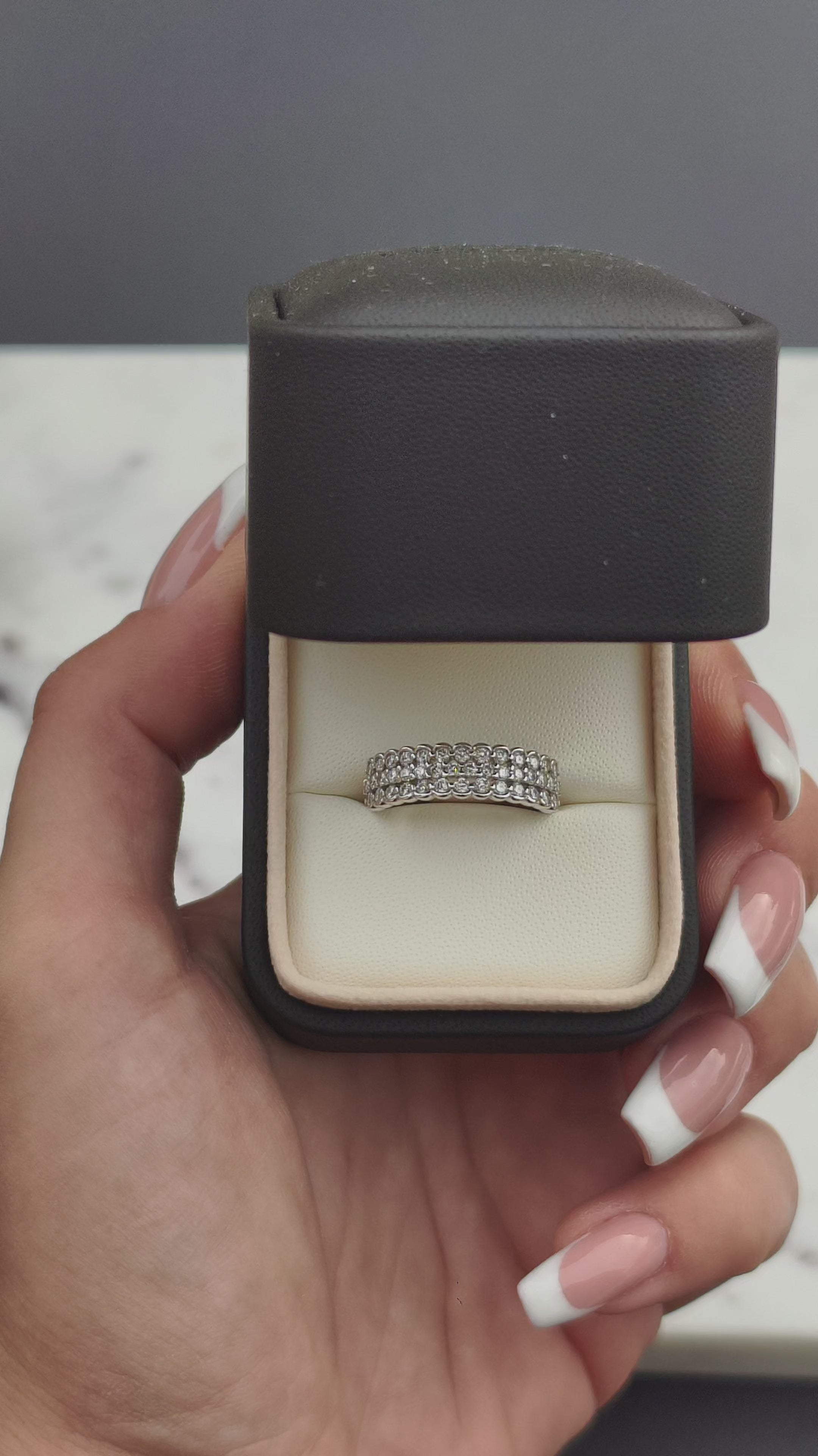 The Champagne Lace Lumière | Moissanite prsten | 42 Moissanite