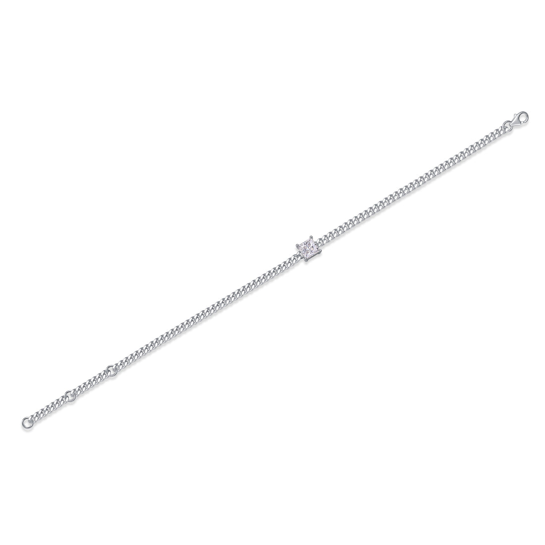 Chain of Rhapsody Lumière Moissanite narukvica – princess cut
