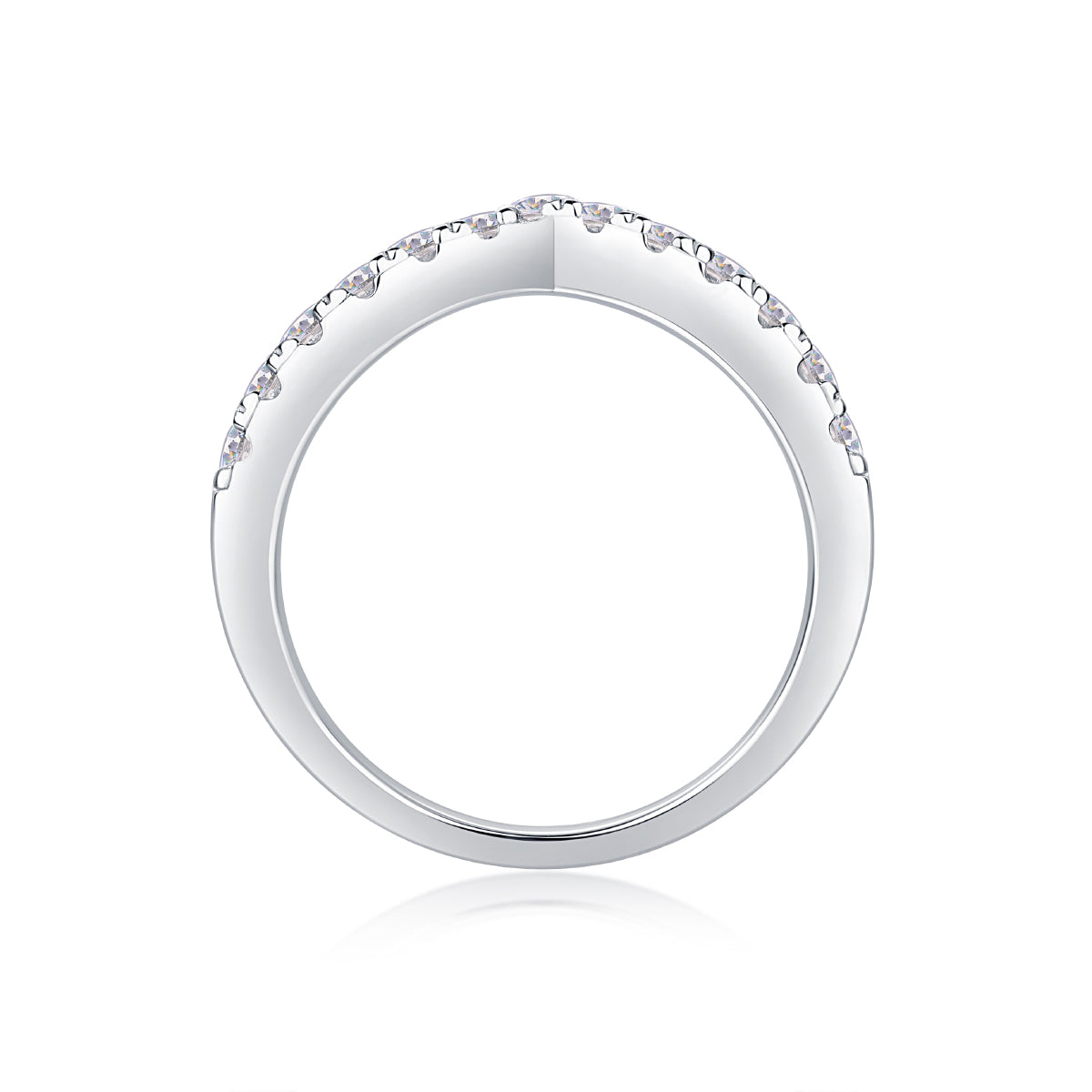 The Audacity Moissanite ring – geometrijski dizajn
