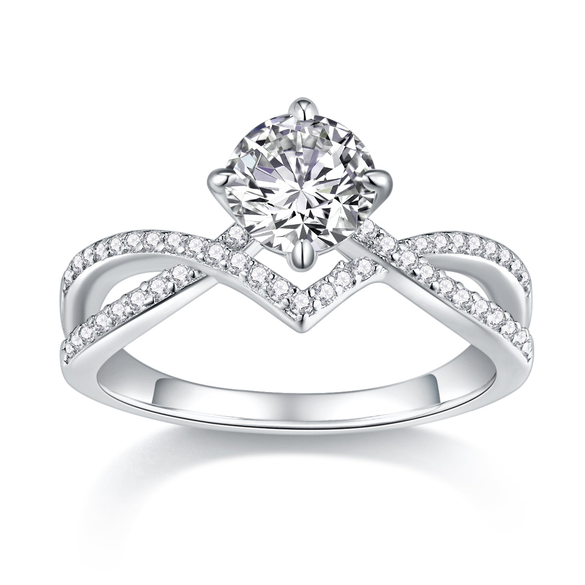 The Crownline prsten 1ct Moissanite – detalj dizajna