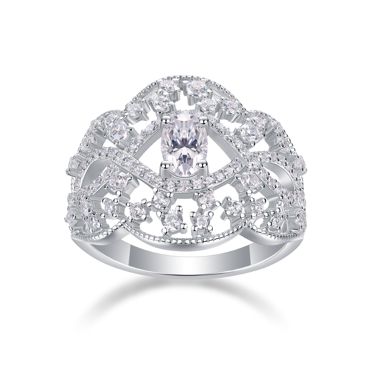The Royal Signature prsten 93 Moissanite – detalj dizajna
