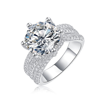 Throne of Desire Noir prsten sa Moissanite kamenom 5 ct